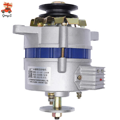 1200W Low Rpm Copper Permanent Magnet Alternator 12V Synchronous Generator PMA