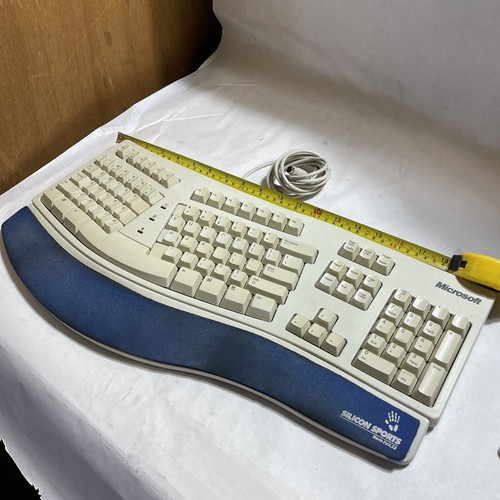 激レア MICROSOFT NATURAL KEYBOARD Vintage Microsoft Natural Keyboard Elite White Wired
