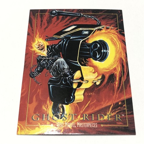 シングルカード Marvel Masterpieces 92 Ghost Rider Ghost Rider #37 Marvel Masterpieces Card 1992 Skybox Art by
