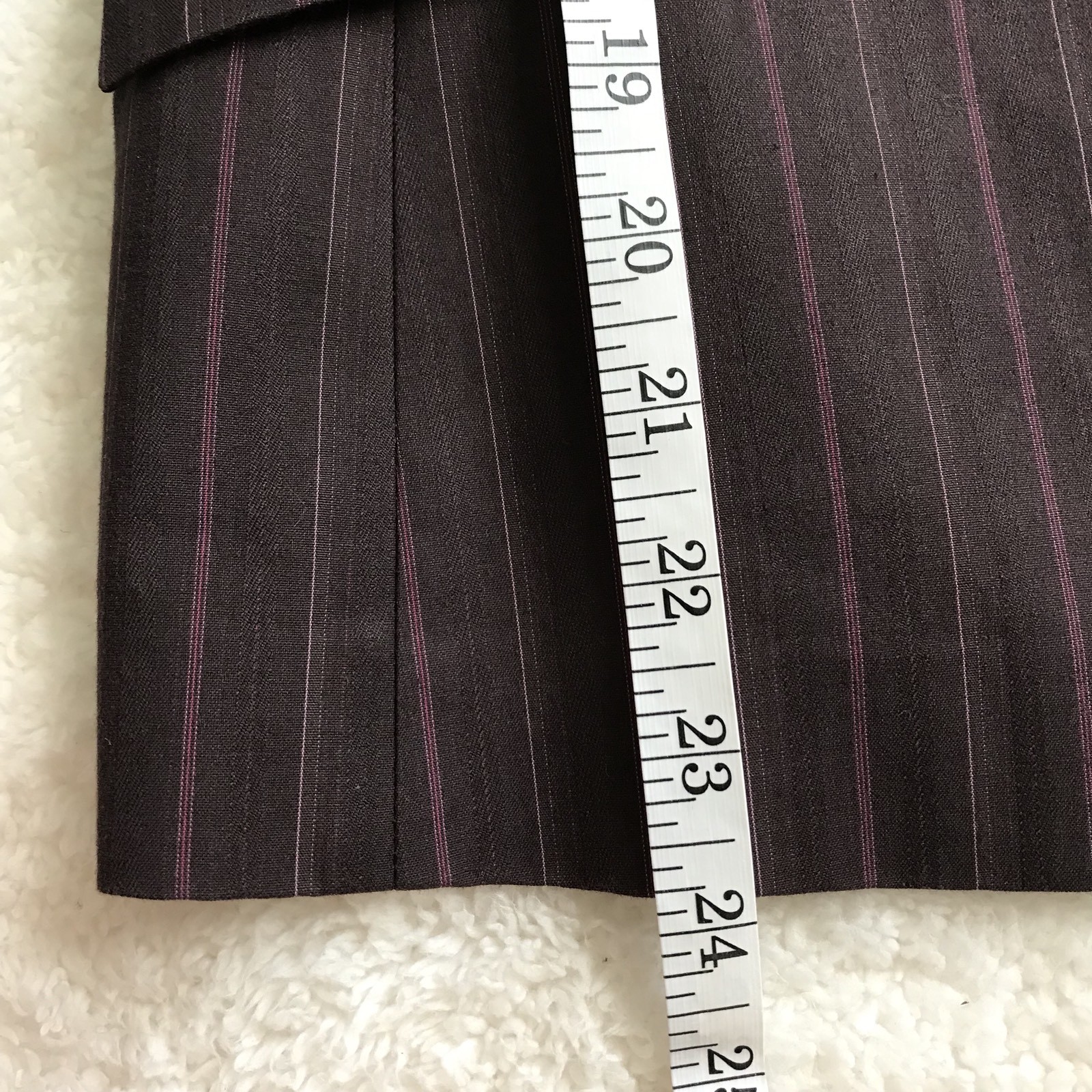 Antonio Melani Size 6 Pin Striped Long Sleeve Double Button Blazer Jacket Career