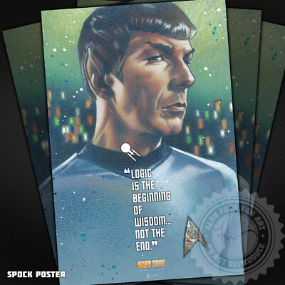 Mr. Spock Poster - Original Character Portrait of Spock from Star Trek