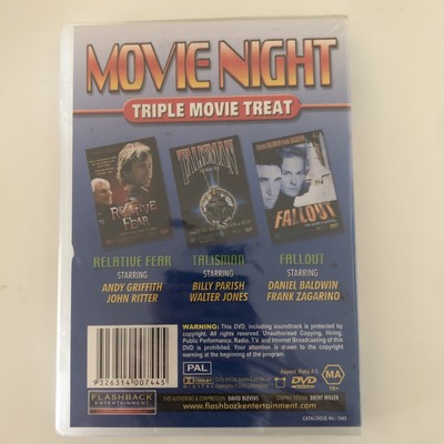 Relative Fear & Talisman & Fallout DVD NEW REGION 4