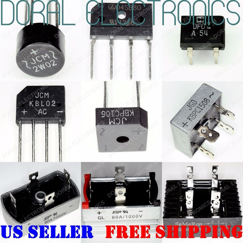 Bridge Rectifier Diode 1A - 120A & 100V - 1200V
