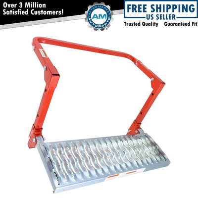 Adjustable Wheel Step 300lb Capacity Non-slip Surface Folding Work Platform