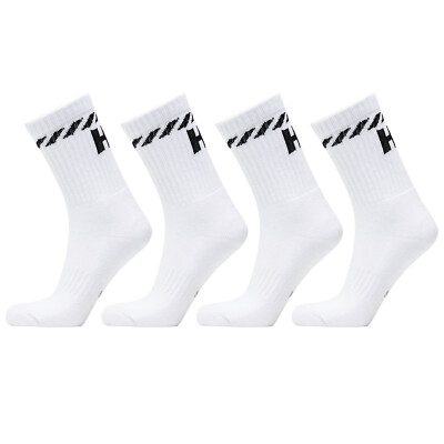 Helly Hansen Cotton Sport Crew Socks 4-Pack Size AU8-10