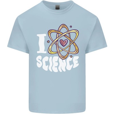 I Love Science Physics Chemistry Biology Nerd Kids T-Shirt Childrens