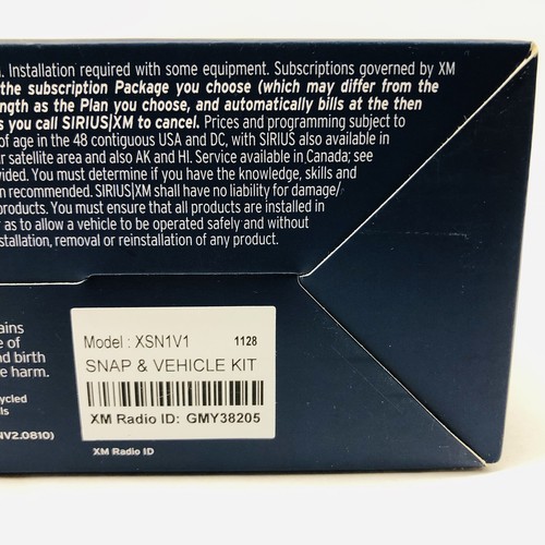 New Sirius XM Snap XSN1 For XM Car Satellite Radio