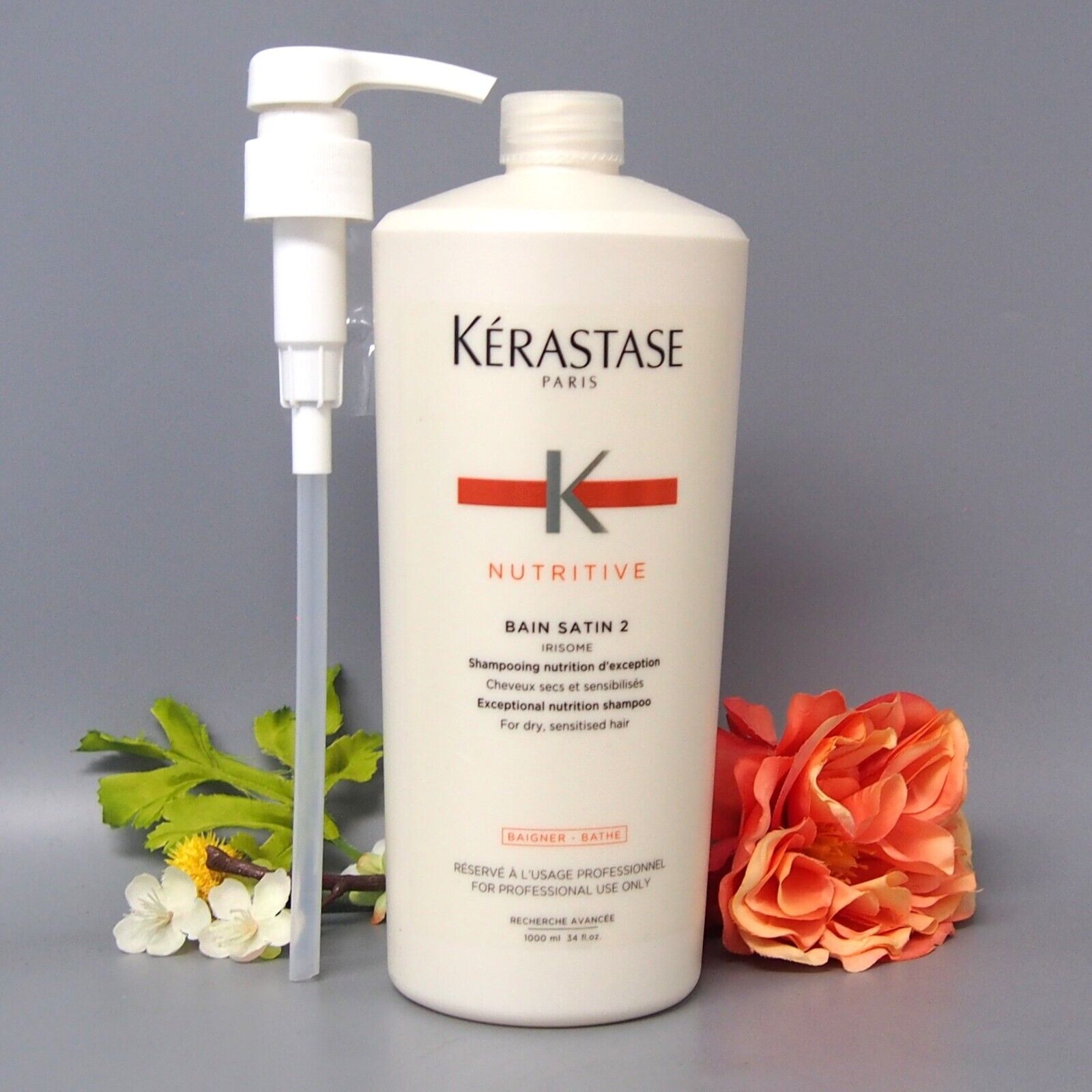 W pump Kerastase Nutritive Bain Satin 2 Complete Nutrition Shampoo 1000ml / 34oz | eBay W pump Kerastase Nutritive Bain Satin 2 Complete Nutrition Shampoo 1000ml / 34oz | eBay