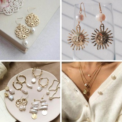 6pcs Pearl Pendants Bulk Unique Irregular Pearls Bead For Jewelry Design Wed SD1