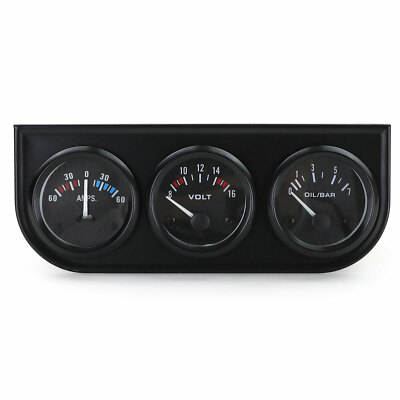 Zusatz Instrumente Kombi Set Ampere Volt Öldruck Youngtimer Retro Look