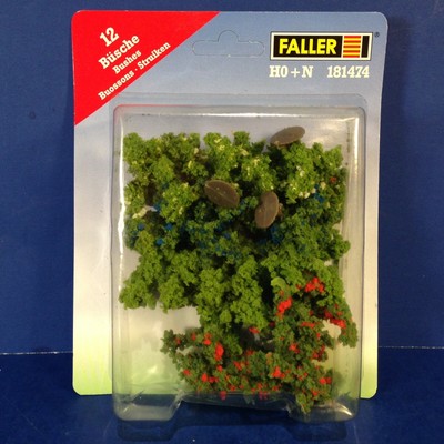 Faller Germany HO N Scale Trains BUSHES 181474 Brand