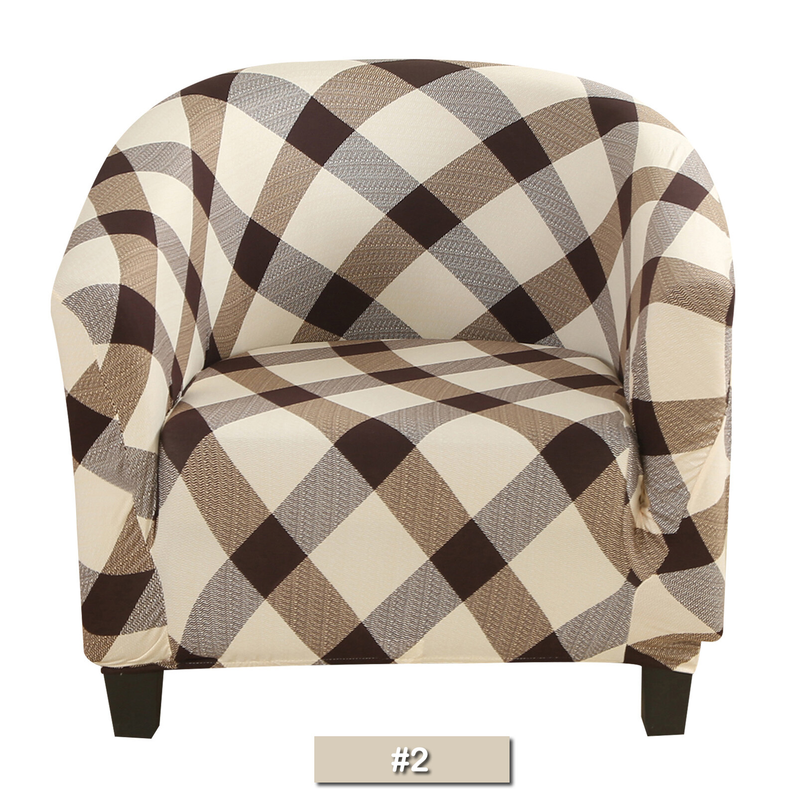 Stretch Tub Chair Cover Pub Club Sofa Armchair Floral Barrel Chair Slipcover US