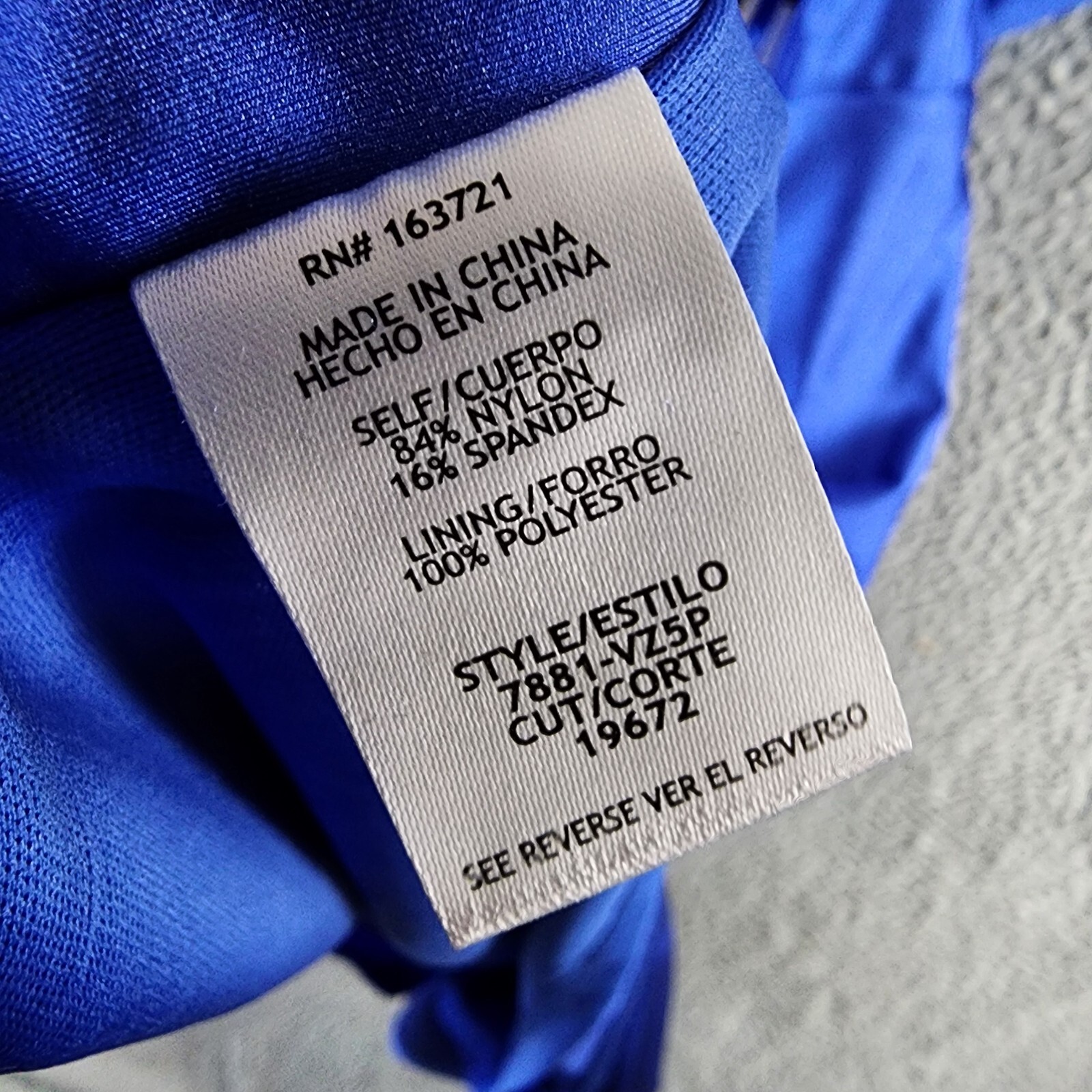 City Studio Trendy Plus Size Cold-Shoulder Satin Bodycon Dress 22W Bright Royal~ - Picture 10 of 13