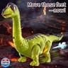 BLmukce 3-Pack Electronic Walking Dinosaur Toys for Toddlers 2-4, Moving Dinosaurs Toys with Lights, Roaring Sounds, T-Rex, Brachiosaurus and Stegosaurus, Xmas Birthday Gift for 2 3 4 5 6 Years Old Boys