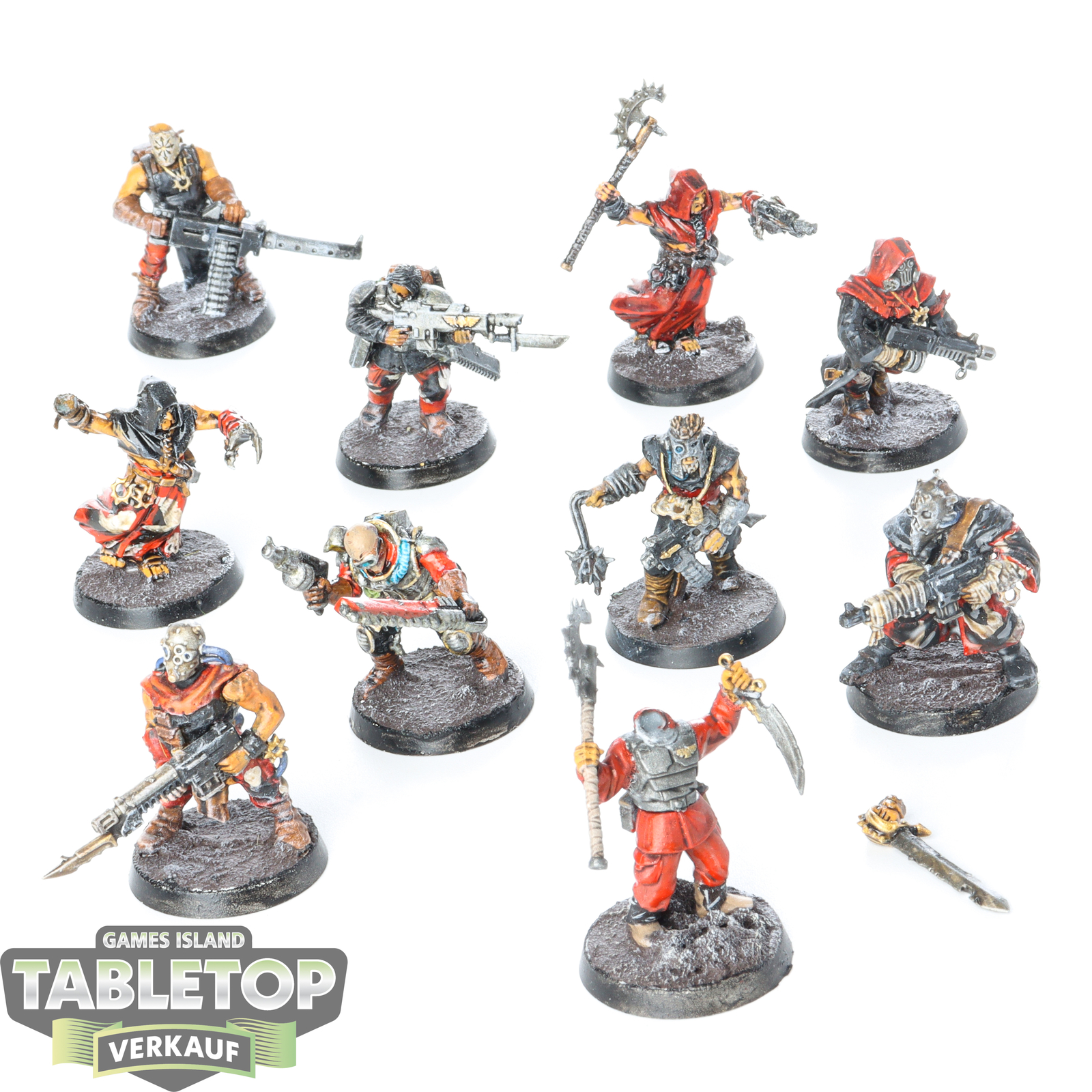 Chaos Space Marines - 10x Cultists (Classic) - bemalt