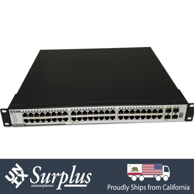 48 Port 1GB RJ45 D-Link DGS-3120-48TC Ethernet Switch w/ Ears | 4x 10GB SFP+