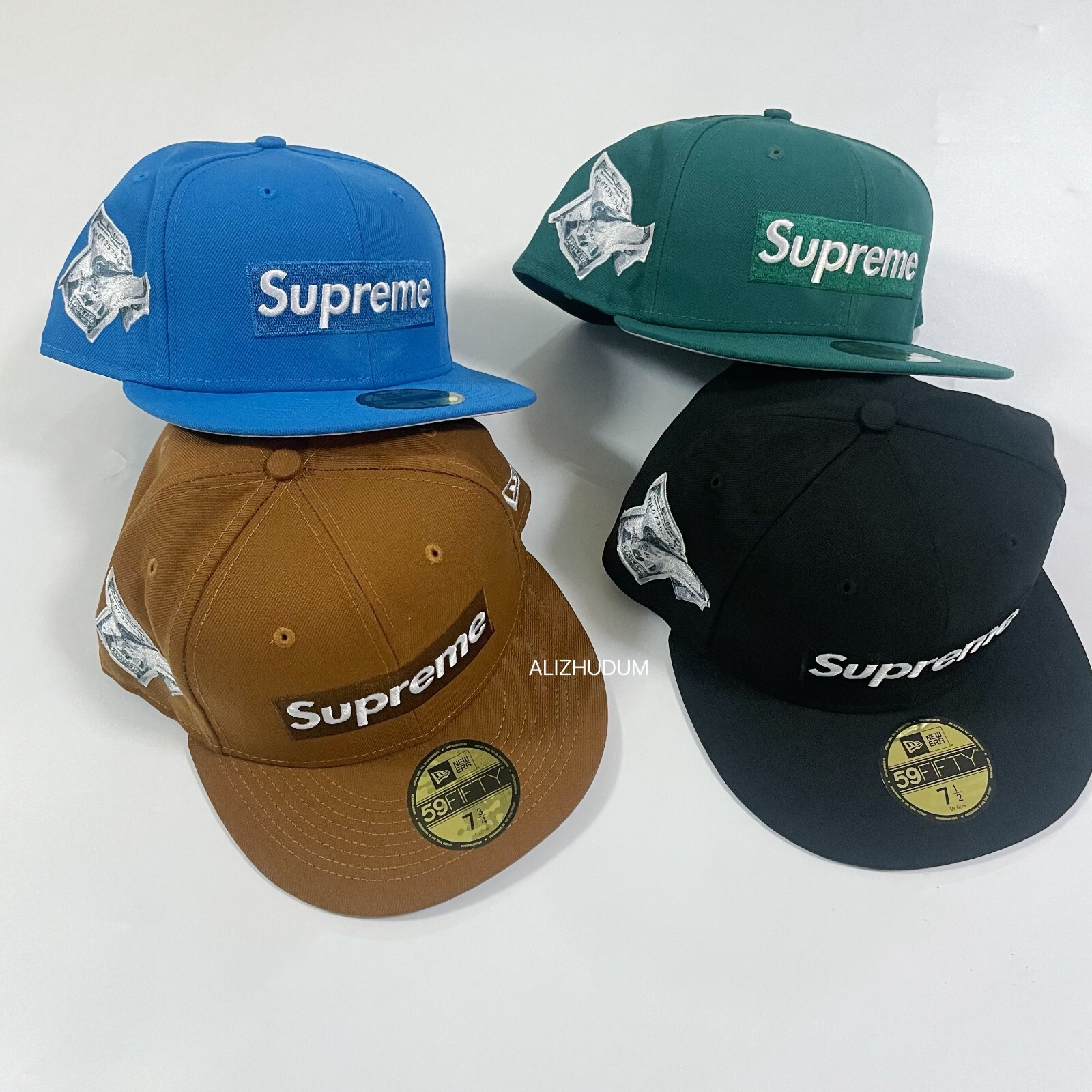 SUPREME FW22 MONEY BOX LOGO NEW ERA FITTED HAT BLACK BROWN SUPREME FW22 MONEY BOX LOGO NEW ERA FITTED HAT BLACK BROWN
