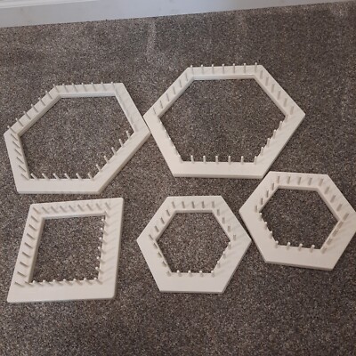 Hexagon Loom Set Lot Lap Weaving Crafts by John Alan & Others Vintage 