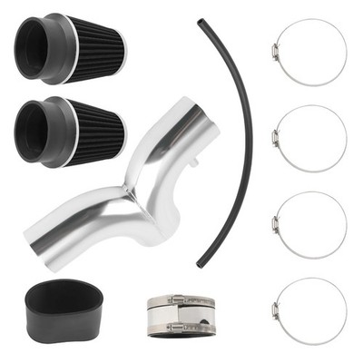 Dual Twin Air Intake System + Filter for Chevrolet Corvette C5 5.7L V8 2001-2004
