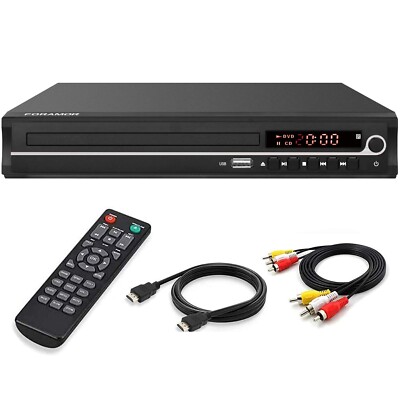 DVD Player,Foramor HDMI DVD Player for TV Support 1080P Full HD with HDMI Cab...
