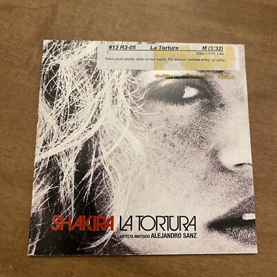 Shakira Artista Invitado Alejandro Sanz  ** - La Tortura  (CD, Single)