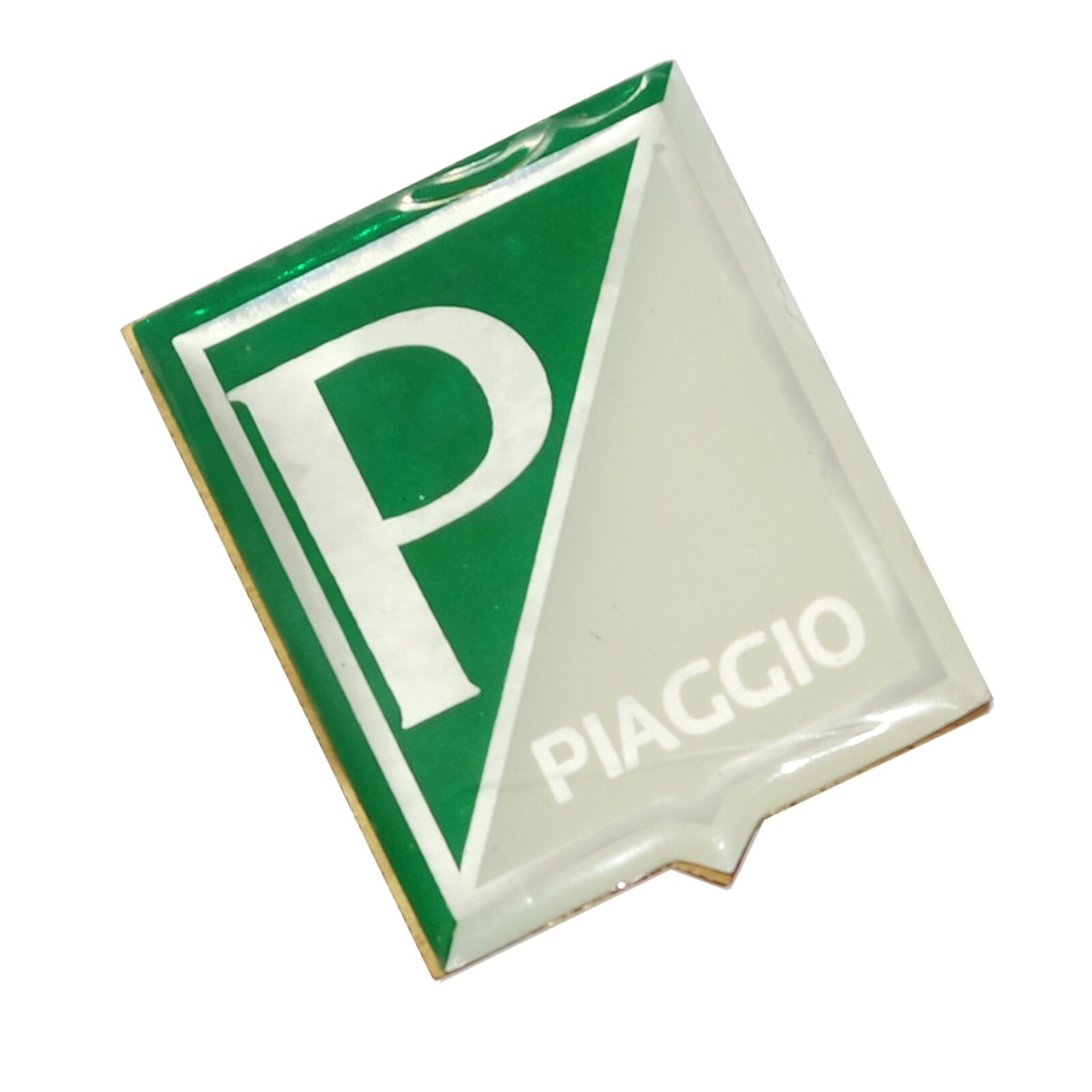 New Vespa 150 Badge with White & Green Piaggio P Decal  
