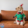 Elegant little tail Christmas Dog Collar, Pet Dog Collar Cotton Soft Red Plaid Winter Pet Collars Holiday with Quick Release Buckle Puppy Collar for Small Puppy