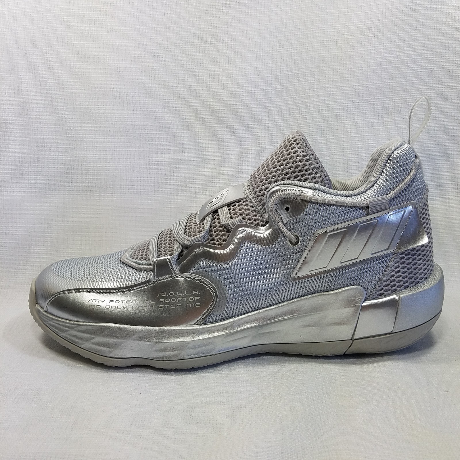 Adidas Dame 7 EXTPLY Basketball - Men's Size 14 - Silver