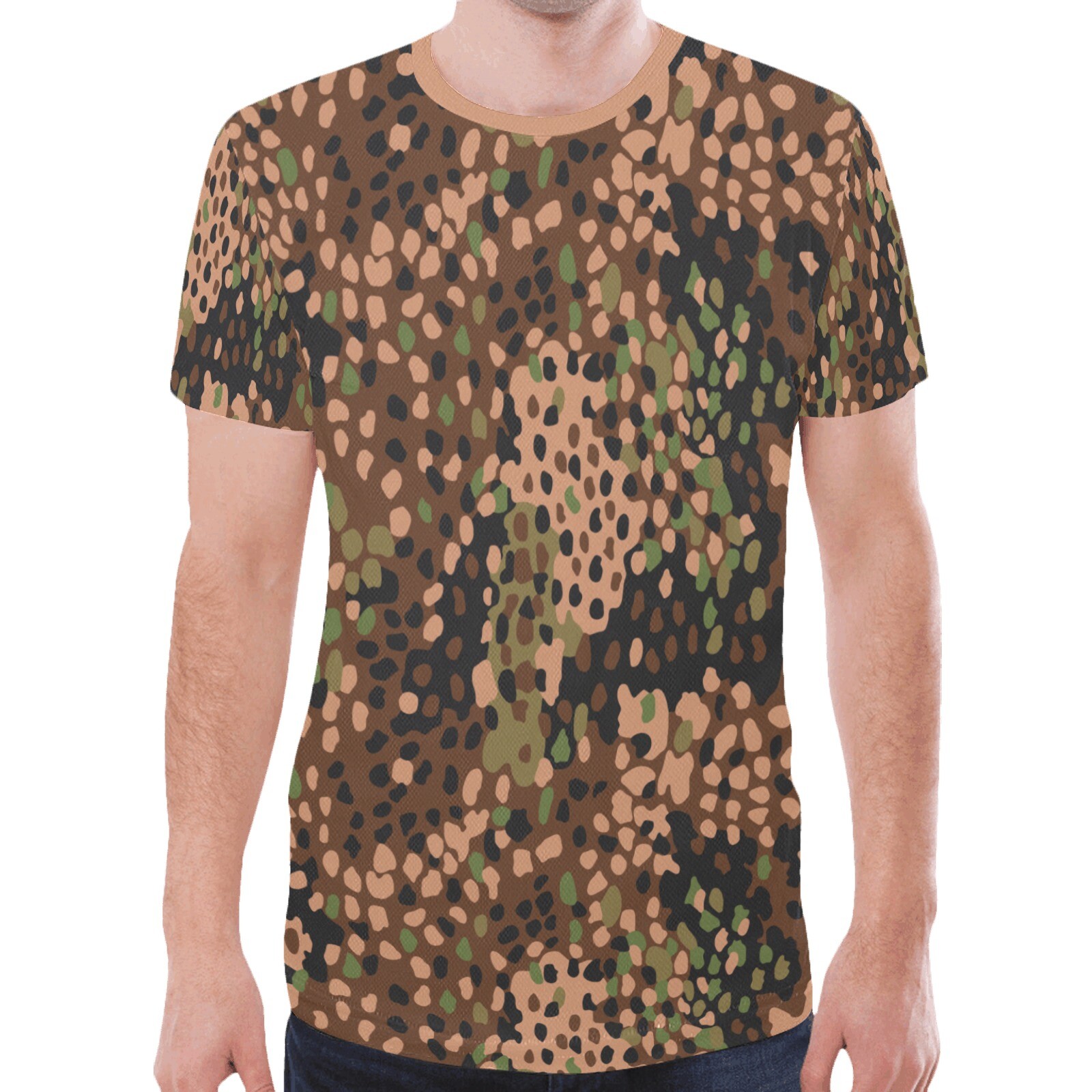 Germany WWII Erbsenmuster Pea Dot 44 Camouflage Sports Tee