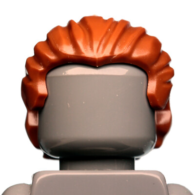 NEW LEGO - Figure Hair - Male - Ponytail Swept Back Brown Reddish x1 60173 60176