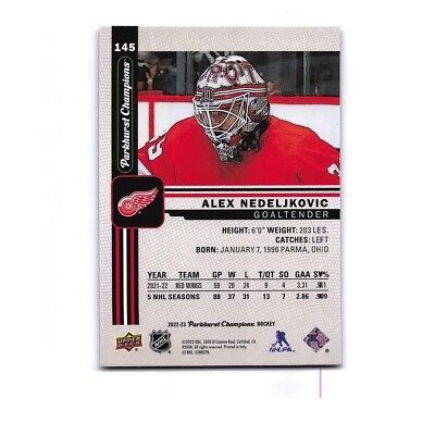 2022 Parkhurst Champions Hockey #145 Alex Nedeljkovic Rainbow