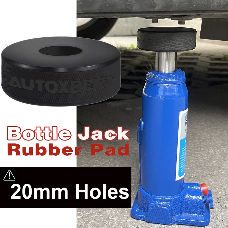 Medium Sized 60mm Bottle Jack Rubber Pad w/20 mm Recess For A Safer Lift Car