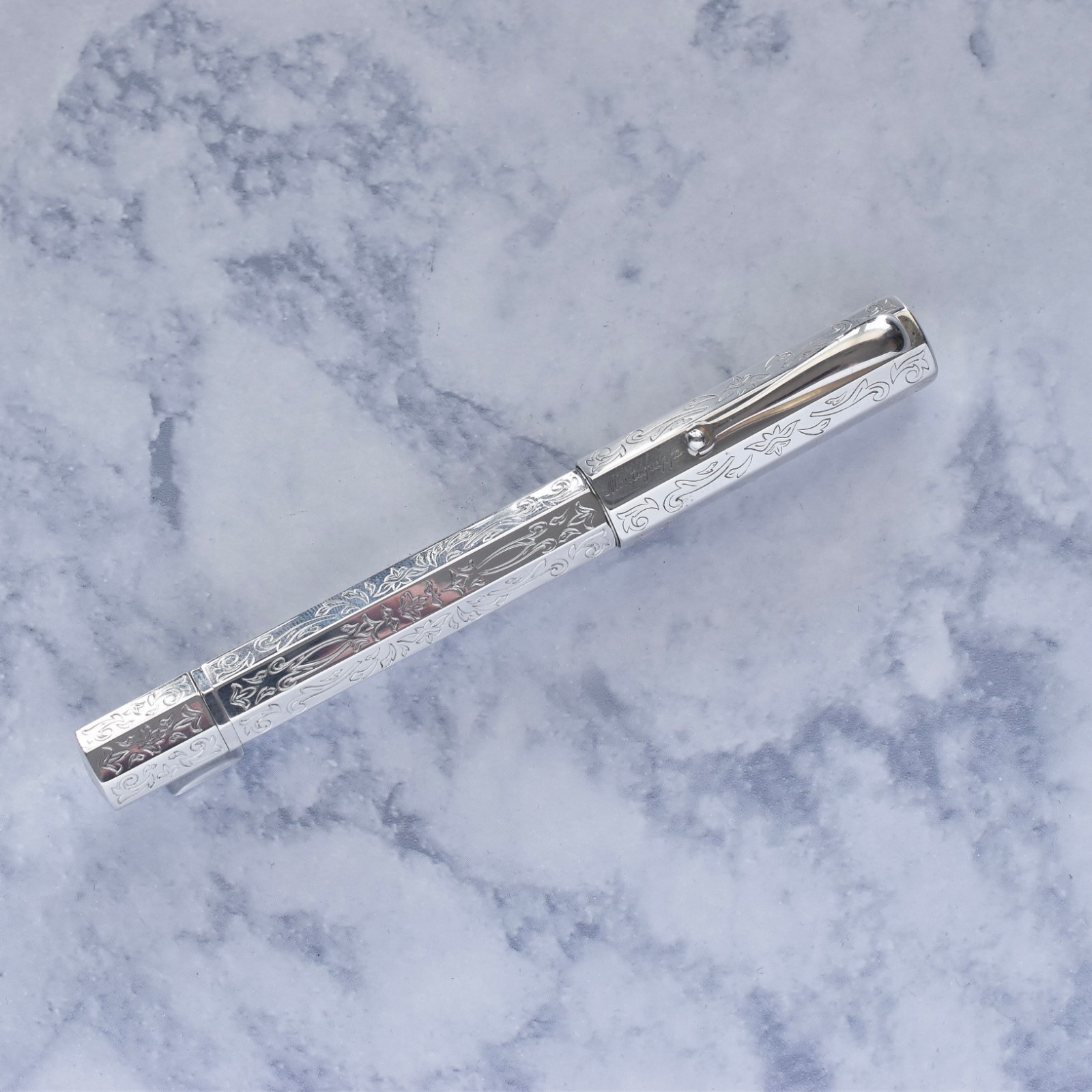 Montegrappa Limited Edition Reminescence 105th Anniversary Silver Fountain Pen