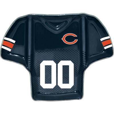 Поднос для чипсов и соуса Chicago Bears Glass Jersey