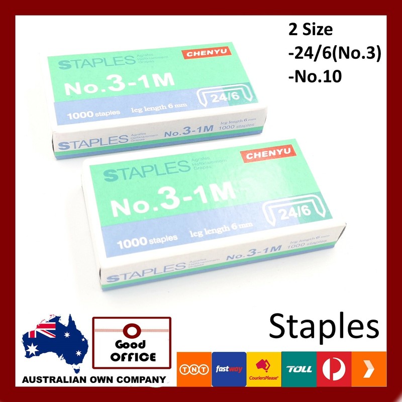 2000 Staples No.3 No.10 24/6  Stationery Office Stapler Paper Home Business Diy