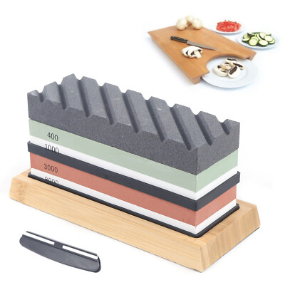 400/1000,3000/8000-Grit Wet Whetstone Professional Knife Sharpening Stone Set US