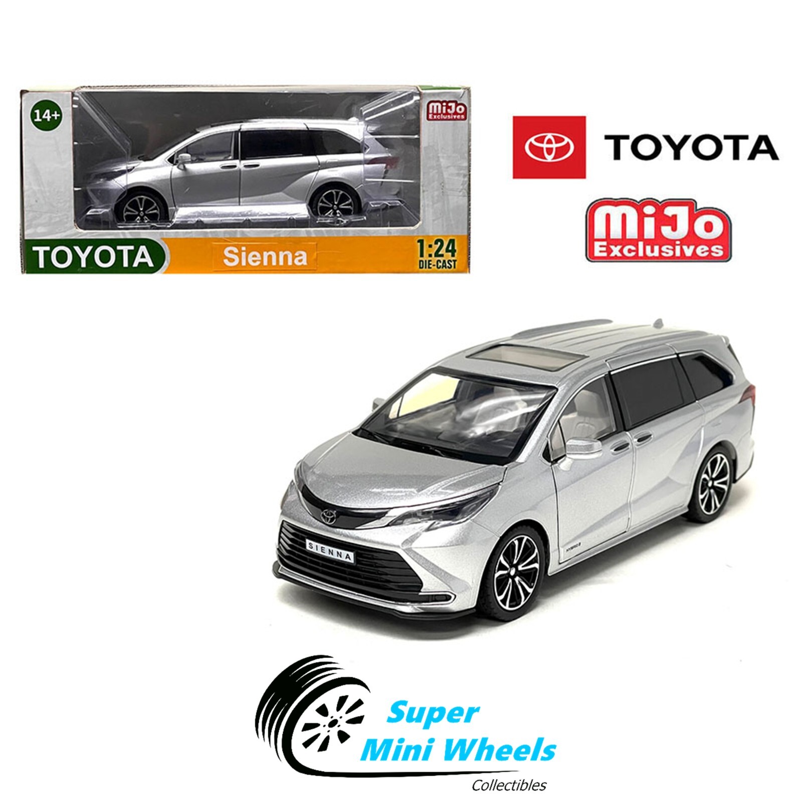 2022 Toyota Sienna (Silver) 1:24 MiJo Exclusives | eBay