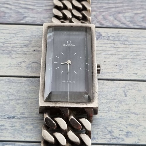 Rare Vintage Silver Omega De Ville Unisex Watch With Rare Vintage Silver Omega De Ville Unisex Watch With