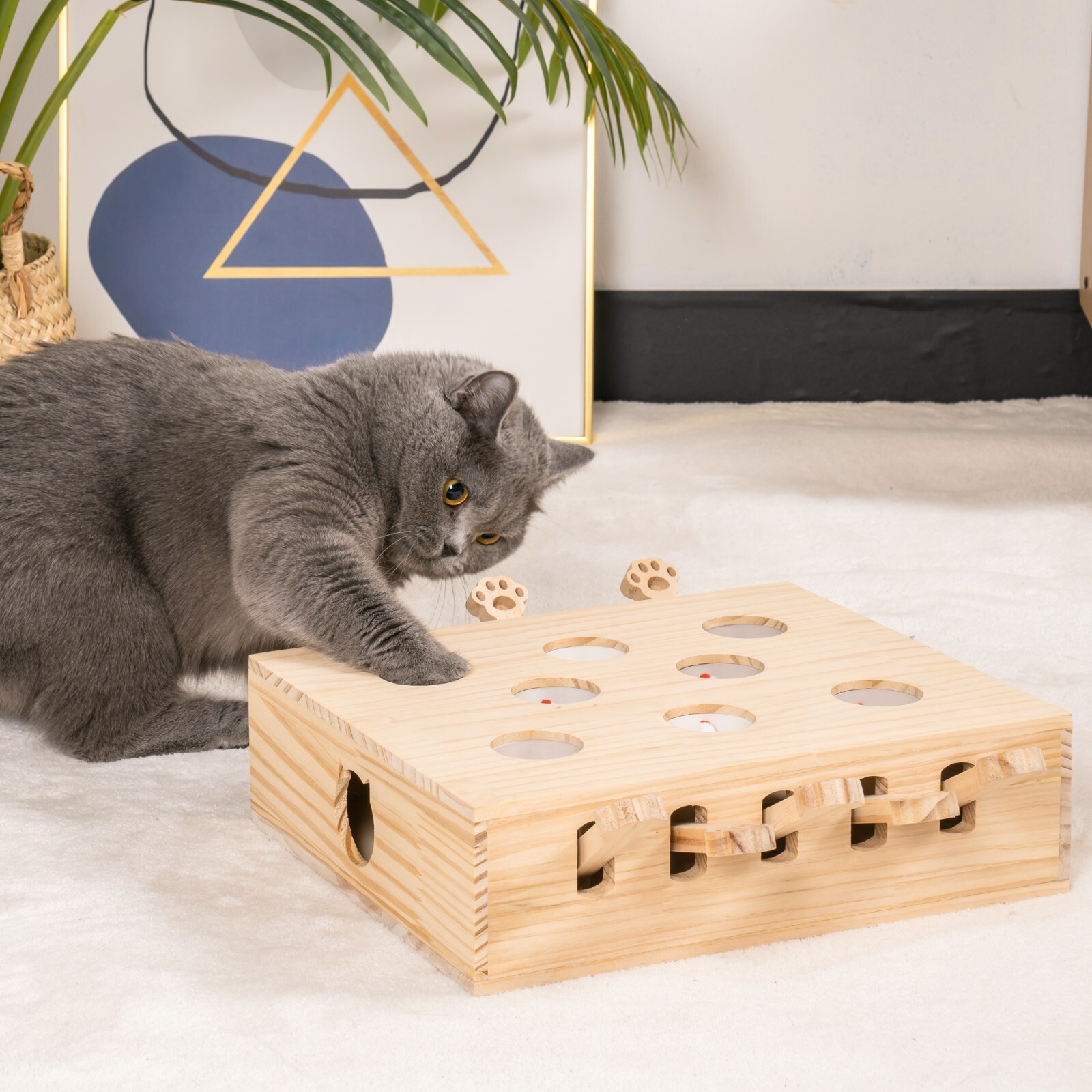 Interactive Whack-a-mole Scratch Mice Game