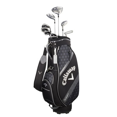 CALLAWAY SOLAIRE ladies 8 Club Set w/ Caddy Bag 2018model Black Right-handed NEW