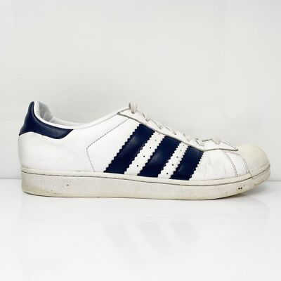 Adidas Mens Superstar BD8069 Белая повседневная обувь Кроссовки Размер 14