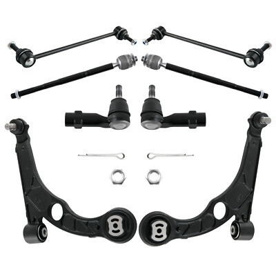 8x Front Lower Control Arms Tierods Sway Bars for 2013 2014 2015 2016 Dodge Dart