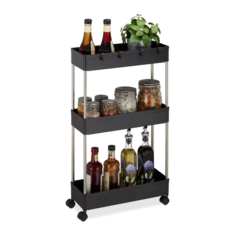 Nischenwagen Nischenregal KÃ¼Chenwagen KÃ¼Chenregal Waschmittelwagen 4 FÃ¤Cher