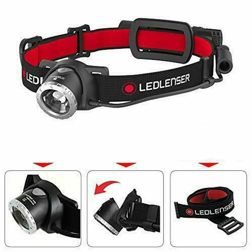 LED Lenser H8R Rechargeable Headlamp Head Torch P5 Torch TWIN Pack