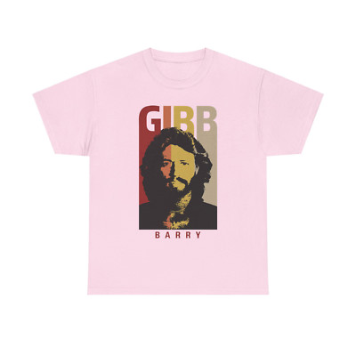 Barry Gibb Bee Gees T-shirt Pink Short Sleeve All Sizes S to 5XL JJ3954