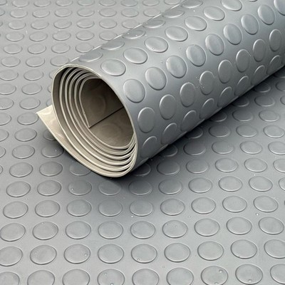 Heavy Duty PVC Vinyl Coin Penny Flooring Matting Garage Work Van 3mm Thick