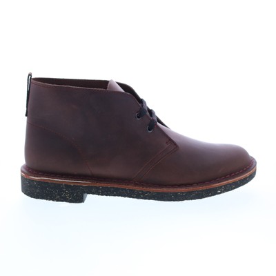

Clarks Bushacre 3 26162740 Мужские бордовые широкие кожаные ботинки чукка на шнуровке 8, Burgundy, Clarks Bushacre 3