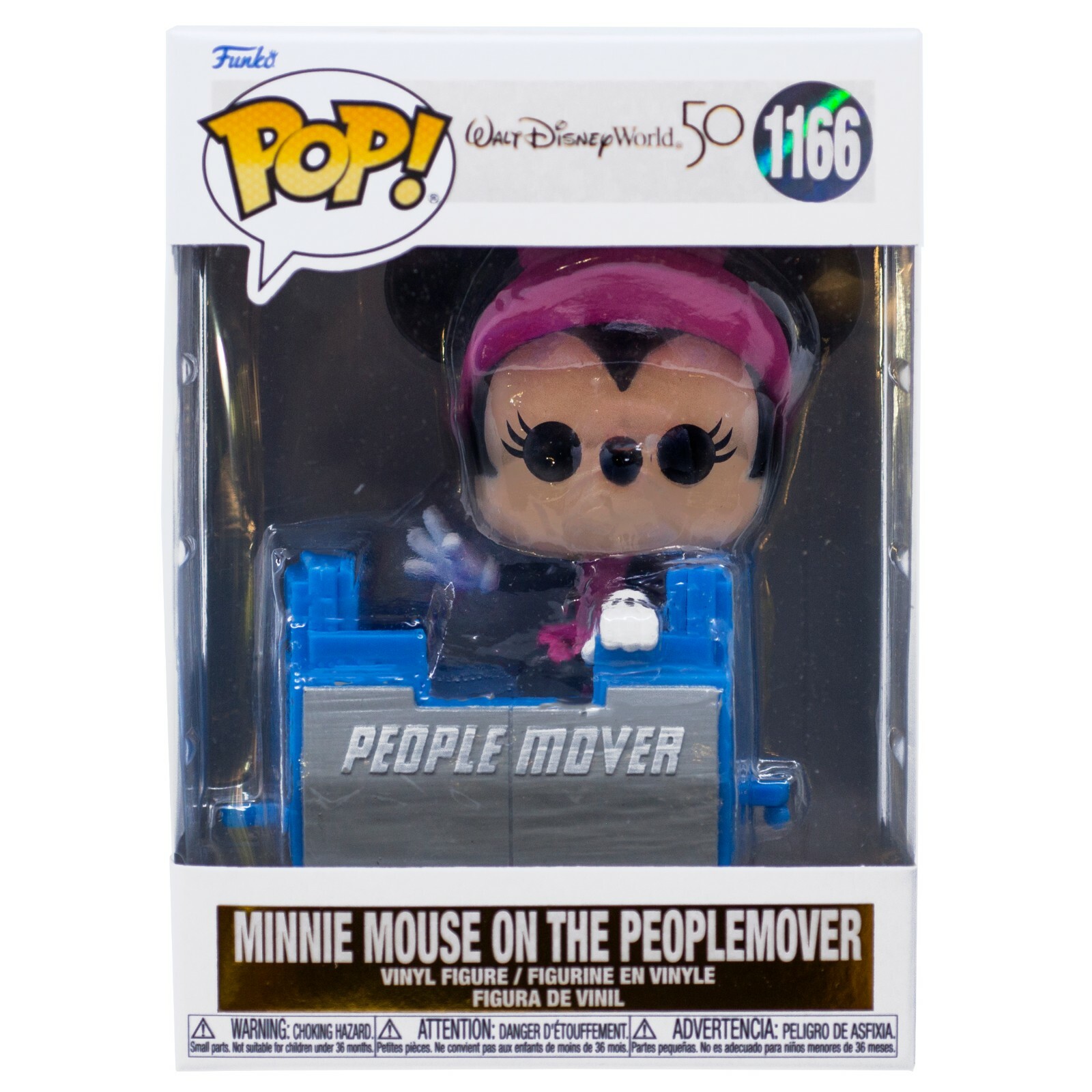 Walt Disney World 50th Minnie Mouse On Peoplemover Funko Pop #1166
