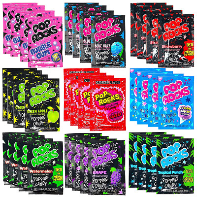 Pop Rocks Candy Bulk 36 Pack, Includes 4 each of 9 Flavors Variety Pack by Snack