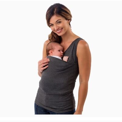 Lalabu Soothe Shirt Baby Carrier Tank Top Black Size Large Simple Babywearing